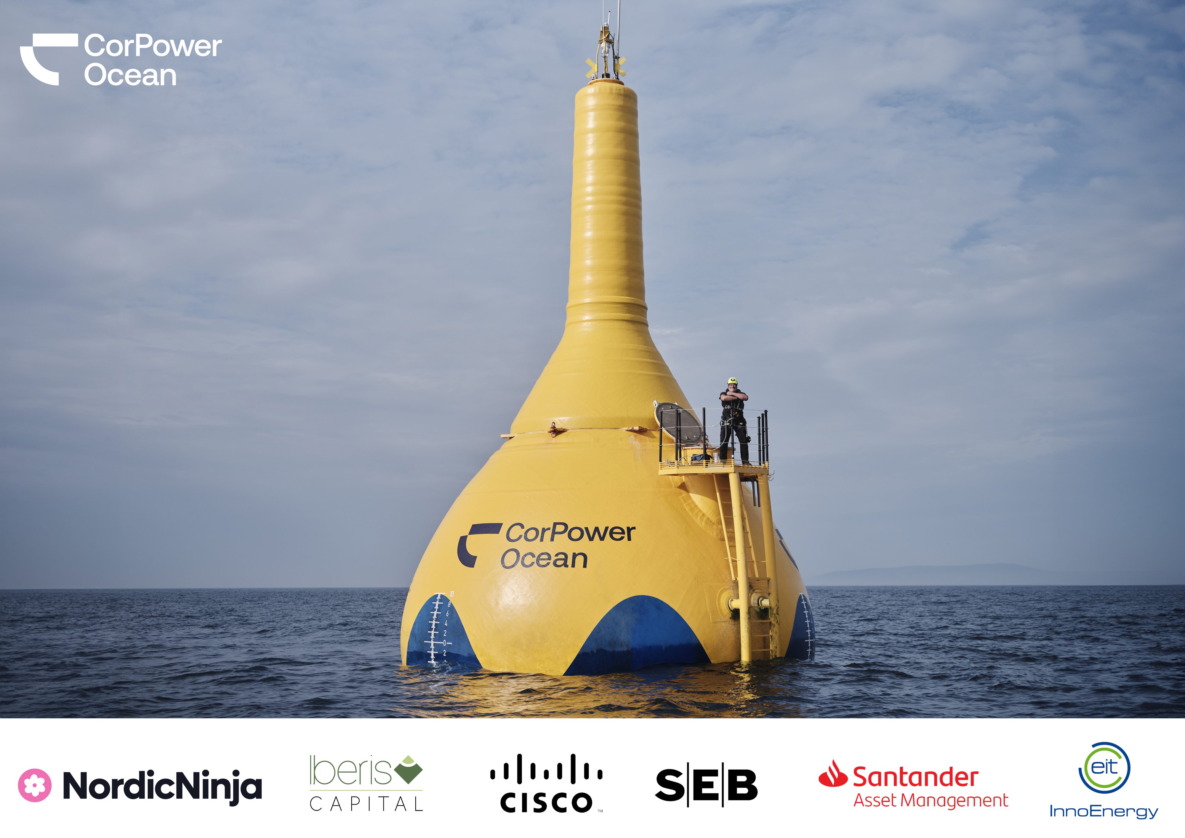CorPower Ocean Secures EUR 32m Series B1 Funding to Commercialise Wave Energy